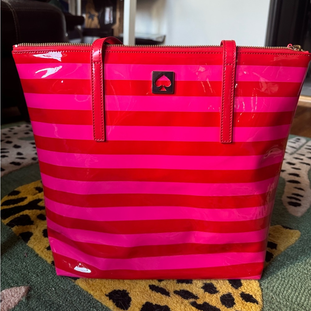 Kate Spade Gorgeous Pink and Red Tote